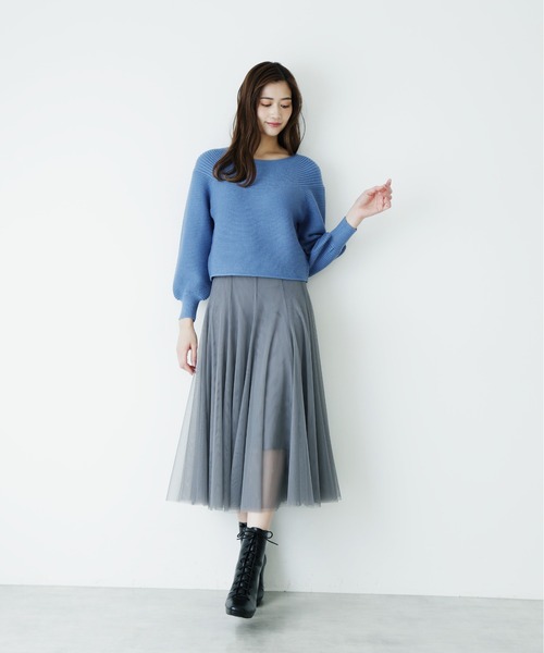JILL by JILL STUART(ジルバイジルスチュアート)の「チュールボリュームスカート(スカート・レディース・パープル/ホワイト系その他/グレー系その他・FREE)」の15枚目の写真
