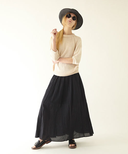 MOUSSY（マウジー）の「MAXI SK（スカート・レディース・カーキ系/ブラック/ホワイト・FREE）」の5枚目の写真