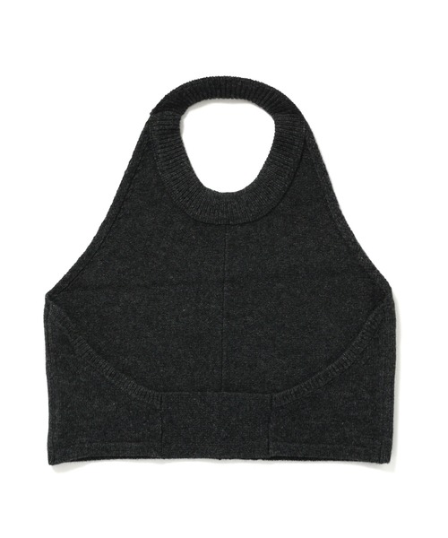 ADAM ET ROPE'(アダムエロペ)の「ホルターネックニット(その他トップス・レディース・チャコールグレー/ベージュ・FREE)」の10枚目の写真