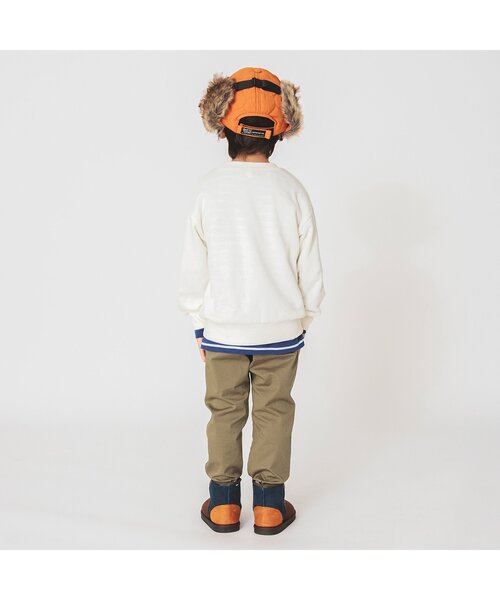 BREEZE（ブリーズ）の「キルトフライトキャップ（キャップ・キッズ・ブラック/オレンジ/キャメル・58/50/54）」の21枚目の写真