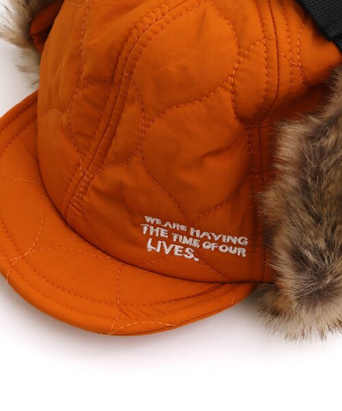 BREEZE（ブリーズ）の「キルトフライトキャップ（キャップ・キッズ・ブラック/オレンジ/キャメル・58/50/54）」の15枚目の写真