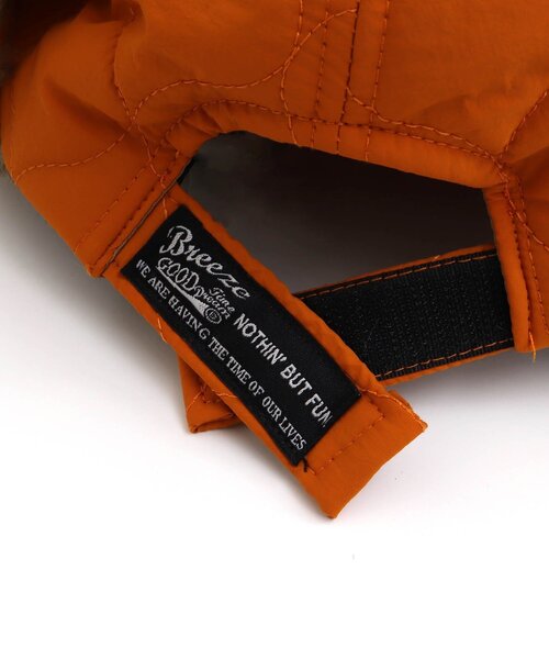 BREEZE（ブリーズ）の「キルトフライトキャップ（キャップ・キッズ・ブラック/オレンジ/キャメル・58/50/54）」の13枚目の写真