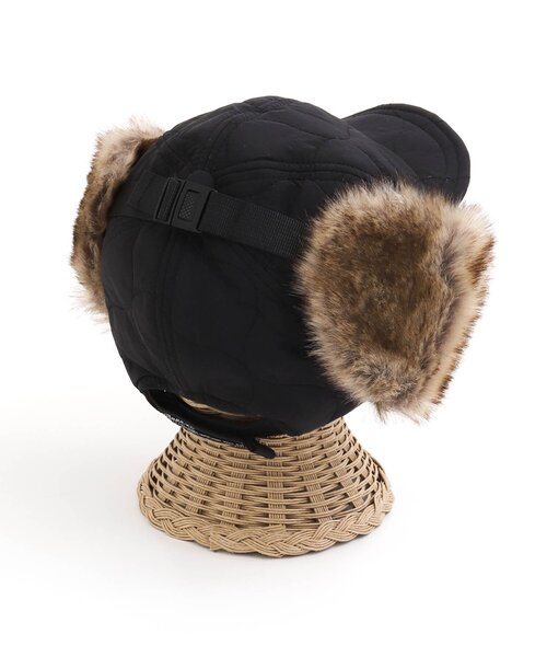 BREEZE（ブリーズ）の「キルトフライトキャップ（キャップ・キッズ・ブラック/オレンジ/キャメル・58/50/54）」の6枚目の写真