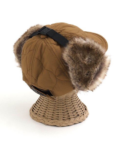 BREEZE（ブリーズ）の「キルトフライトキャップ（キャップ・キッズ・ブラック/オレンジ/キャメル・58/50/54）」の5枚目の写真