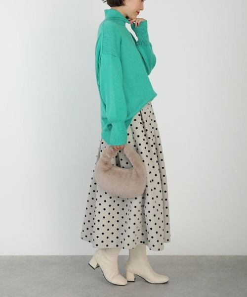 PICCIN(ピッチン)の「ノットモチーフワンハンドルファーバッグ(ハンドバッグ・レディース・ブラウン/グレー・FREE)」の14枚目の写真