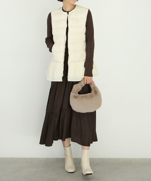 PICCIN(ピッチン)の「ノットモチーフワンハンドルファーバッグ(ハンドバッグ・レディース・ブラウン/グレー・FREE)」の11枚目の写真