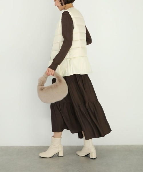 PICCIN(ピッチン)の「ノットモチーフワンハンドルファーバッグ(ハンドバッグ・レディース・ブラウン/グレー・FREE)」の12枚目の写真