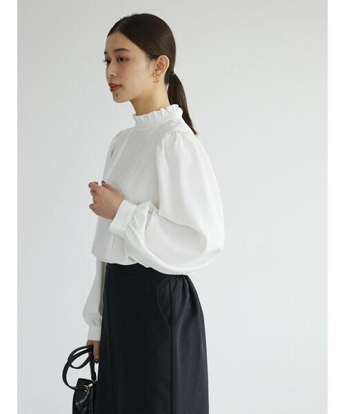 ELENCARE DUE(エレンカーレデュエ)の「・ELENCARE DUE ピンタックハイネックブラウス(シャツ/ブラウス・レディース・ブラック/オフホワイト/レッド・FREE)」の21枚目の写真