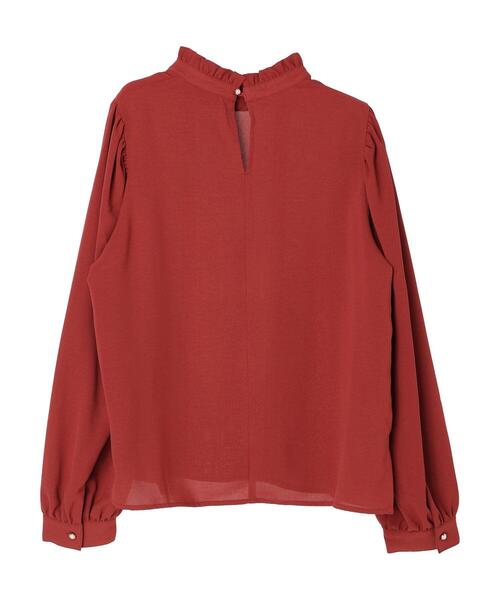 ELENCARE DUE(エレンカーレデュエ)の「・ELENCARE DUE ピンタックハイネックブラウス(シャツ/ブラウス・レディース・ブラック/オフホワイト/レッド・FREE)」の18枚目の写真