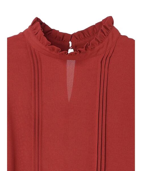 ELENCARE DUE(エレンカーレデュエ)の「・ELENCARE DUE ピンタックハイネックブラウス(シャツ/ブラウス・レディース・ブラック/オフホワイト/レッド・FREE)」の17枚目の写真