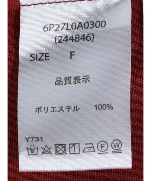 ELENCARE DUE(エレンカーレデュエ)の「・ELENCARE DUE ピンタックハイネックブラウス(シャツ/ブラウス・レディース・ブラック/オフホワイト/レッド・FREE)」の14枚目の写真