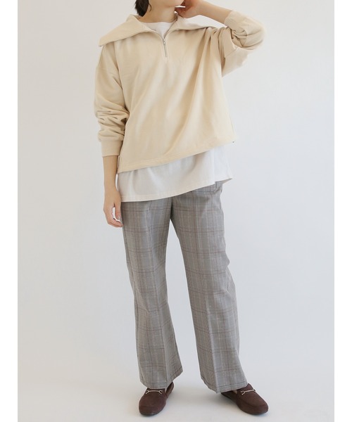 総合ページ▽マンモスさん Samansa Mos2 blue（サマンサモスモスブルー）の「裏毛ハーフジップ