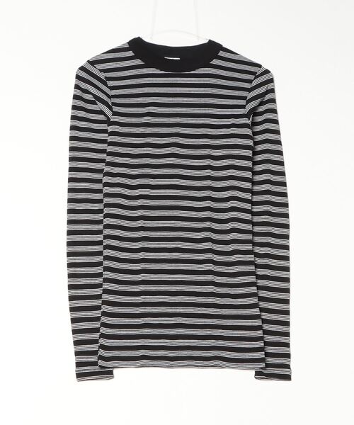 MILLER（ミラー）の「miller/ミラー Prib LS Tee ロンT（Tシャツ/カットソー・レディース・オレンジ/グリーン/ネイビー/ブラウン/ホワイト系2/その他18/チャコールグレー/ブラック/ピンク/アイボリー/ブルー系その他3/ブラック系その他/ピンク系その他4/ライム/その他13/グレー系その他6・F）」の4枚目の写真