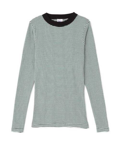 MILLER（ミラー）の「miller/ミラー Prib LS Tee ロンT（Tシャツ/カットソー・レディース・オレンジ/グリーン/ネイビー/ブラウン/ホワイト系2/その他18/チャコールグレー/ブラック/ピンク/アイボリー/ブルー系その他3/ブラック系その他/ピンク系その他4/ライム/その他13/グレー系その他6・F）」の9枚目の写真