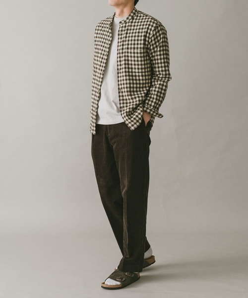 URBAN RESEARCH DOORS(アーバンリサーチドアーズ)の「太畝コーデュロイタックパンツ(その他パンツ・メンズ・ダークブラウン/ネイビー/オリーブ/ライトベージュ・MEDIUM/LARGE)」の8枚目の写真