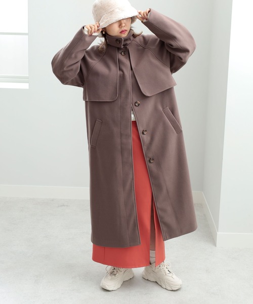 GeeRA(ジーラ)の「ヨークデザインステンカラーコート(ステンカラーコート・レディース・ブルー/ブラック/モカ・MEDIUM/LARGE)」の19枚目の写真