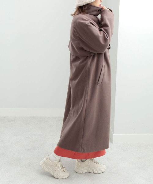 GeeRA(ジーラ)の「ヨークデザインステンカラーコート(ステンカラーコート・レディース・ブルー/ブラック/モカ・MEDIUM/LARGE)」の10枚目の写真