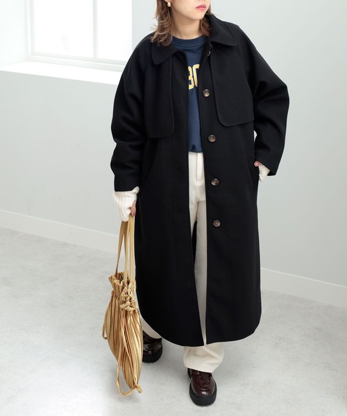 GeeRA(ジーラ)の「ヨークデザインステンカラーコート(ステンカラーコート・レディース・ブルー/ブラック/モカ・MEDIUM/LARGE)」の20枚目の写真