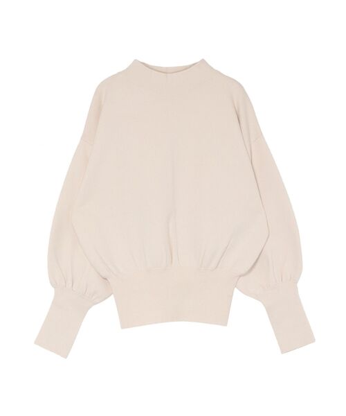 LAGUNAMOON（ラグナムーン）の「ボトルネックボリュームスリーブニットプルオーバー（ニット/セーター・レディース・ダークグリーン/アイボリー・FREE）」の3枚目の写真