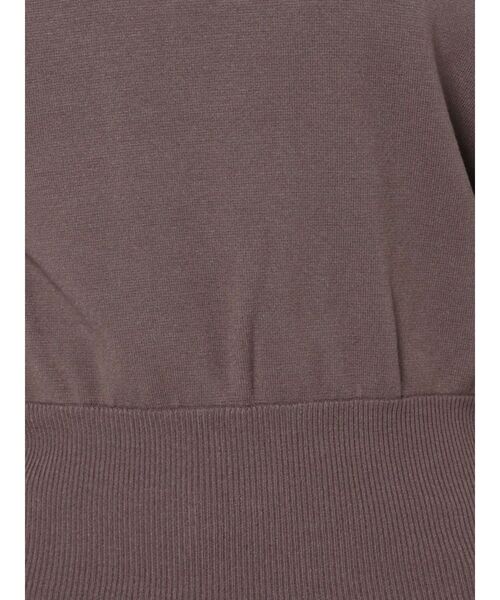 LAGUNAMOON（ラグナムーン）の「ボトルネックボリュームスリーブニットプルオーバー（ニット/セーター・レディース・ダークグリーン/アイボリー・FREE）」の9枚目の写真