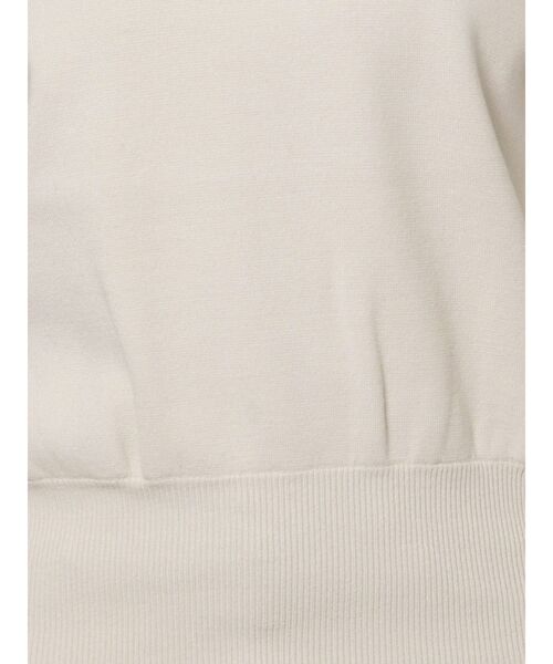 LAGUNAMOON（ラグナムーン）の「ボトルネックボリュームスリーブニットプルオーバー（ニット/セーター・レディース・ダークグリーン/アイボリー・FREE）」の6枚目の写真