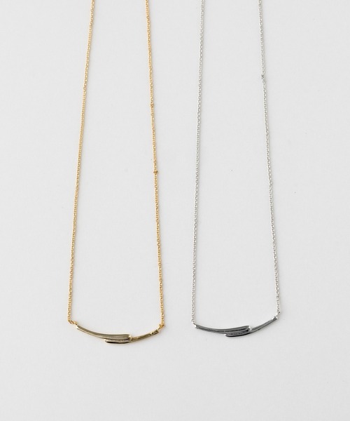 VATSURICA（バツリカ）の「〈VATSURICA〉silver 925 / 金属アレルギー対応 / ニュアンス ダブルライン ネックレス（ネックレス・レディース・シルバー/ゴールド・FREE）」の5枚目の写真