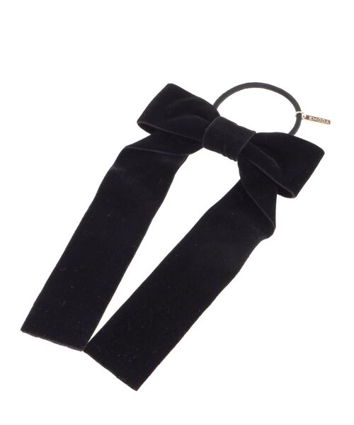 EMODA（エモダ）の「ポイントベロアタイ（ヘアゴム・レディース・ベージュ/ブラック・FREE）」の7枚目の写真