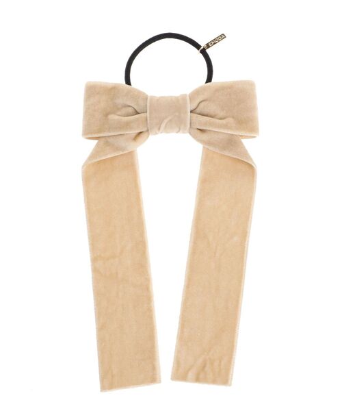 EMODA（エモダ）の「ポイントベロアタイ（ヘアゴム・レディース・ベージュ/ブラック・FREE）」の10枚目の写真