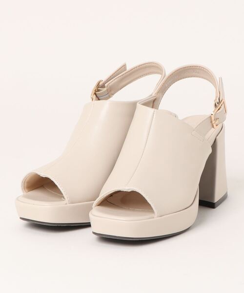 byあしながおじさん（バイアシナガオジサン）の「厚底サンダル　8980701（サンダル・レディース・ブラック/ベージュ/アイボリー/ラベンダー・22.5cm/23.5cm/24.5cm/23.0cm/24.0cm）」の11枚目の写真