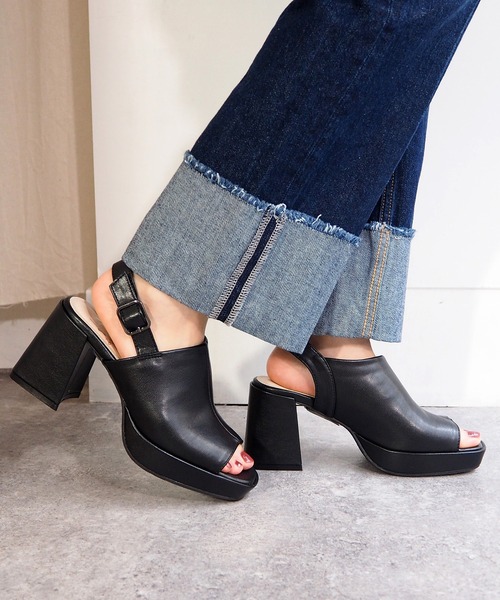 byあしながおじさん（バイアシナガオジサン）の「厚底サンダル　8980701（サンダル・レディース・ブラック/ベージュ/アイボリー/ラベンダー・22.5cm/23.5cm/24.5cm/23.0cm/24.0cm）」の13枚目の写真