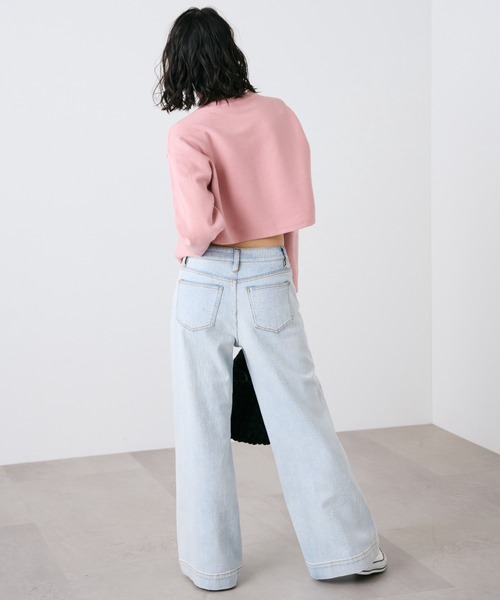 FREE'S MART（フリーズマート）の「◆リブショート丈カットソーカーデイガン（カーディガン/ボレロ・レディース・ピンク/ホワイト/ブラック/グリーン・FREE）」の12枚目の写真