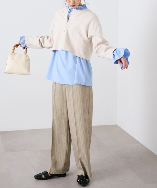 FREE'S MART（フリーズマート）の「◆リブショート丈カットソーカーデイガン（カーディガン/ボレロ・レディース・ピンク/ホワイト/ブラック/グリーン・FREE）」の21枚目の写真