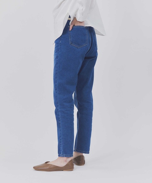 BACK NUMBER(バックナンバー)の「【BACK NUMBER】スリムテーパード(デニムパンツ・レディース・ライトインディゴブルー/ダークインディゴブルー/ホワイト・S/M/L)」の7枚目の写真