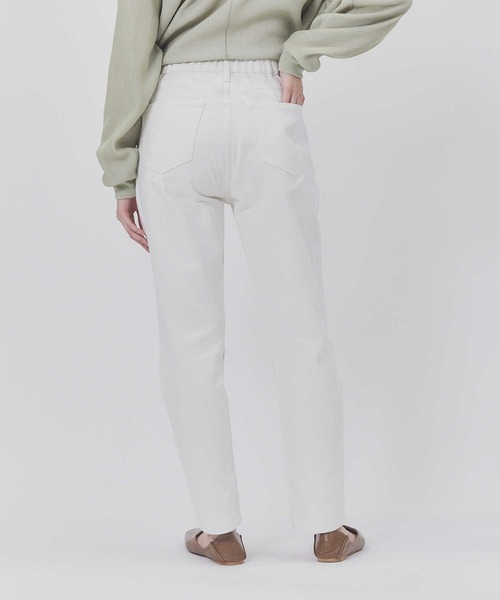 BACK NUMBER(バックナンバー)の「【BACK NUMBER】スリムテーパード(デニムパンツ・レディース・ライトインディゴブルー/ダークインディゴブルー/ホワイト・S/M/L)」の4枚目の写真