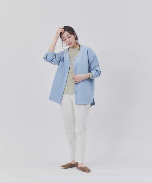 BACK NUMBER(バックナンバー)の「【BACK NUMBER】スリムテーパード(デニムパンツ・レディース・ライトインディゴブルー/ダークインディゴブルー/ホワイト・S/M/L)」の13枚目の写真