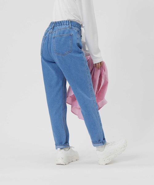 BACK NUMBER(バックナンバー)の「【BACK NUMBER】スリムテーパード(デニムパンツ・レディース・ライトインディゴブルー/ダークインディゴブルー/ホワイト・S/M/L)」の16枚目の写真