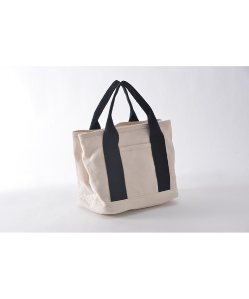 Rename（リネーム）の「Rename ファスナー付き 仕切り ミニ キャンバス ランチ トートバッグ（トートバッグ・レディース・ダークグレー/ベージュ系その他/ライトグレー/ナチュラル/ブラック・FREE）」の8枚目の写真