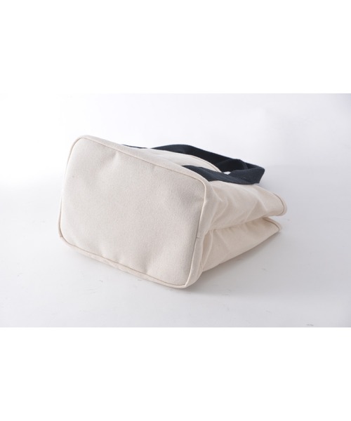 Rename（リネーム）の「Rename ファスナー付き 仕切り ミニ キャンバス ランチ トートバッグ（トートバッグ・レディース・ダークグレー/ベージュ系その他/ライトグレー/ナチュラル/ブラック・FREE）」の11枚目の写真