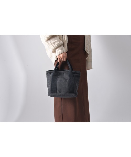 Rename（リネーム）の「Rename ファスナー付き 仕切り ミニ キャンバス ランチ トートバッグ（トートバッグ・レディース・ダークグレー/ベージュ系その他/ライトグレー/ナチュラル/ブラック・FREE）」の20枚目の写真