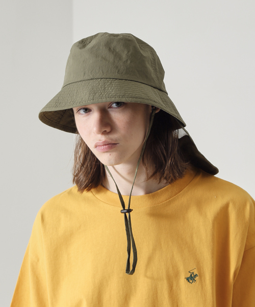 ABAHOUSE（アバハウス）の「【RUBEN/ルーベン】SUN SHADE BUCKET HAT / サンシェード　バケットハット（ハット・メンズ・ブラック/ベージュ/カーキ/グレー・フリー）」の4枚目の写真