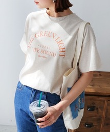 コットンロゴプリント半袖Tシャツ