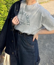 コットンロゴプリント半袖Tシャツ