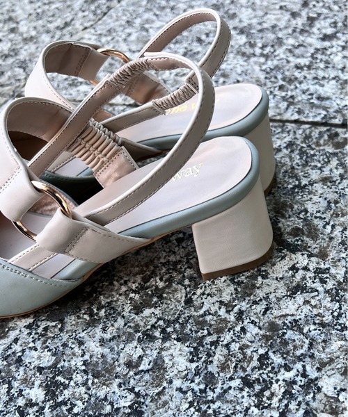 one wayザッカ（ワンウェイザッカ）の「ベルト付ポインテッドヒール（パンプス・レディース・ホワイト/ブラック/グリーン・SMALL/MEDIUM/LARGE/X-LARGE）」の7枚目の写真