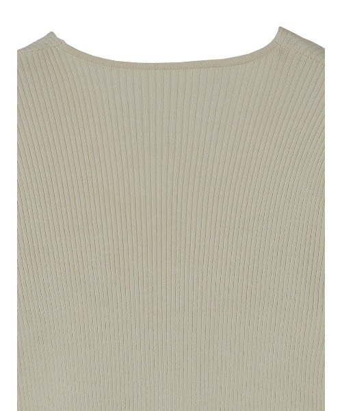 Ameri（アメリ）の「BASIC CURVE KNIT TOP（ニット/セーター