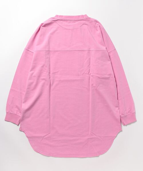 BACK NUMBER（バックナンバー）の「【BACK NUMBER】フットボールチュニック（チュニック・レディース・ピンク/キナリ/ブラック・M/L）」の4枚目の写真