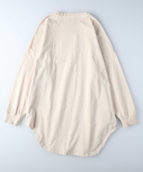 BACK NUMBER（バックナンバー）の「【BACK NUMBER】フットボールチュニック（チュニック・レディース・ピンク/キナリ/ブラック・M/L）」の18枚目の写真