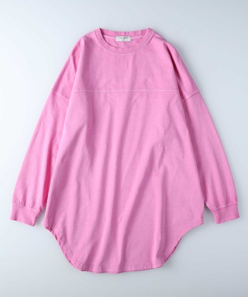 BACK NUMBER（バックナンバー）の「【BACK NUMBER】フットボールチュニック（チュニック・レディース・ピンク/キナリ/ブラック・M/L）」の21枚目の写真