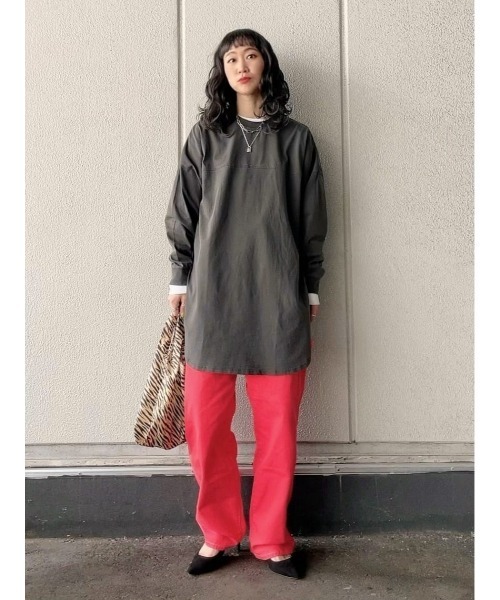 BACK NUMBER（バックナンバー）の「【BACK NUMBER】フットボールチュニック（チュニック・レディース・ピンク/キナリ/ブラック・M/L）」の14枚目の写真