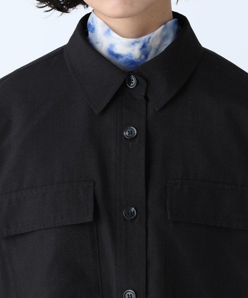 PAGEBOY（ページボーイ）の「ミリタリー2WAYシャツ（シャツ/ブラウス・レディース・チャコールグレー/ブラック/オフホワイト・FREE）」の15枚目の写真