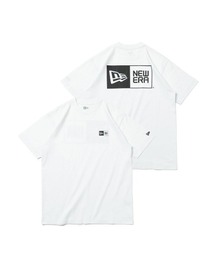 NEW ERA/ニューエラ バックプリントTシャツ スクエアロゴ/ブランドロゴ クルーネックTシャツ/コットンT ワンポイント 13516803/13516804/13516805/13516806